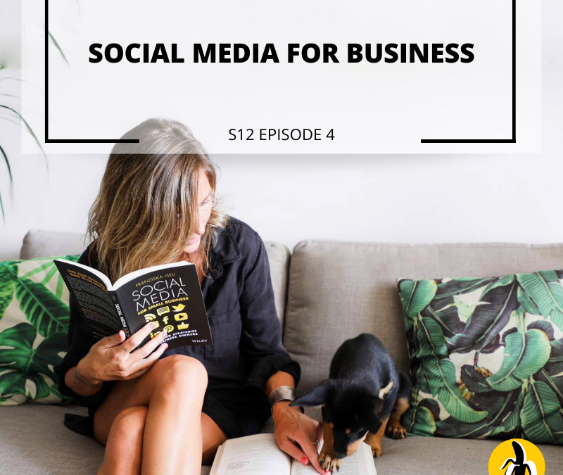 A woman reading a book on a couch with the words marketing workshop for business.